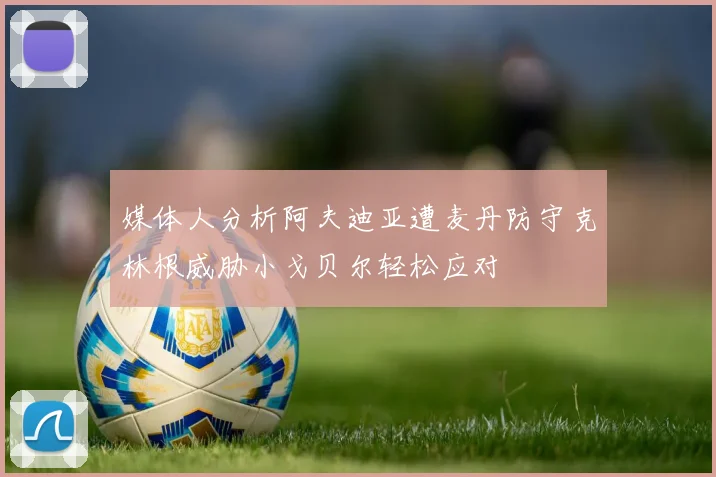 媒体人分析阿夫迪亚遭麦丹防守克林根威胁小戈贝尔轻松应对